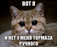 вот я и нет у меня тормаза ручного