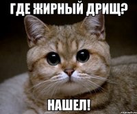 где жирный дрищ? нашел!