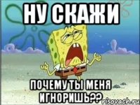 ну скажи почему ты меня игноришь??