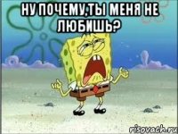 ну почему,ты меня не любишь? 