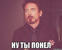  ну ты понел