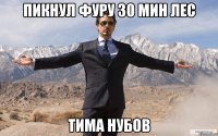 пикнул фуру 30 мин лес тима нубов