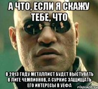 а что, если я скажу тебе, что в 2013 году металлист будет выступать в лиге чемпионов, а суркис защищать его интересы в уефа