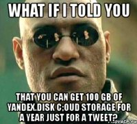 what if i told you that you can get 100 gb of yandex.disk c;oud storage for a year just for a tweet?