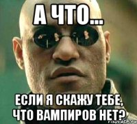 а что... если я скажу тебе, что вампиров нет?