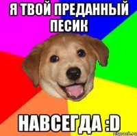 я твой преданный песик навсегда :d