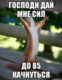 господи дай мне сил до 85 качнуться