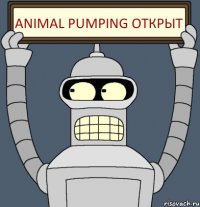 ANIMAL PUMPING открыт