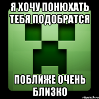 я хочу понюхать тебя подобратся поближе очень близко