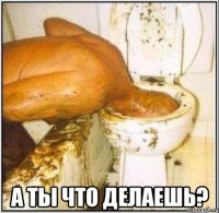  а ты что делаешь?