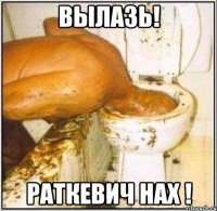 вылазь! раткевич нах !