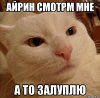 айрин смотрм мне а то залуплю