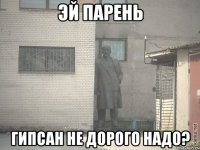 эй парень гипсан не дорого надо?