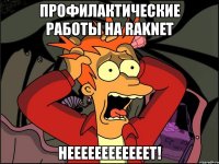 профилактические работы на raknet неееееееееееет!