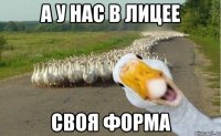 а у нас в лицее своя форма