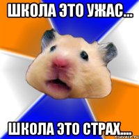 школа это ужас... школа это страх....