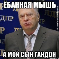 ёбанная мышь а мой сын гандон