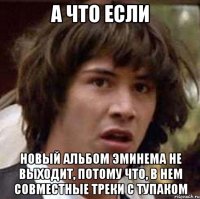 а что если новый альбом эминема не выходит, потому что, в нем совместные треки с тупаком