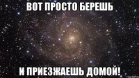 вот просто берешь и приезжаешь домой!