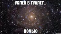 успел в туалет... ночью