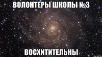 волонтеры школы №3 восхитительны