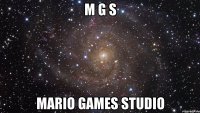 m g s mario games studio