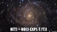  n(t) = n0(1-exp(-t/t))