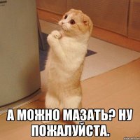  а можно мазать? ну пожалуйста.