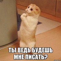  ты ведь будешь мне писать?