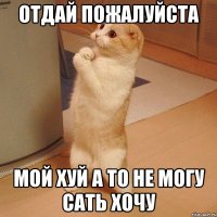 отдай пожалуйста мой хуй а то не могу сать хочу