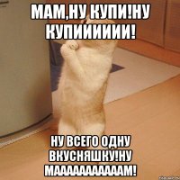 мам,ну купи!ну купииииии! ну всего одну вкусняшку!ну мааааааааааам!