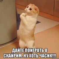  дайте поиграть в скайрим. ну хоть часик!!!