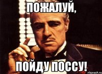 пожалуй, пойду поссу!