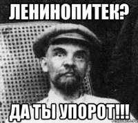 ленинопитек? да ты упорот!!!