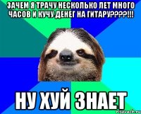 зачем я трачу несколько лет много часов и кучу денег на гитару???!!! ну хуй знает