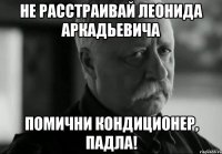 не расстраивай леонида аркадьевича помични кондиционер, падла!