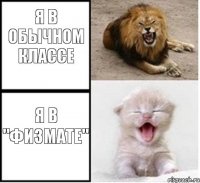 я в обычном классе я в "физмате"