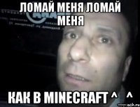 ломай меня ломай меня как в minecraft ^_^