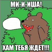 ми-и-иша! хам тебя ждет!!!