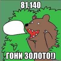 81,140 гони золото!)