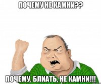 почему не камни?? почему, блиать, не камни!!!