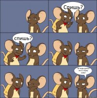 Спишь? спишь? ты ведь думал что я скажу сплю?