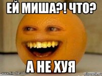 ей миша?! что? а не хуя