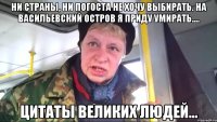 ни страны, ни погоста не хочу выбирать. на васильевский остров я приду умирать.... цитаты великих людей...