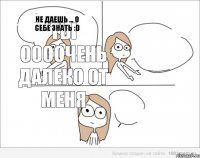 Ты оооочень далеко от меня Не даешь ... О себе знать :D Не надо так!)   