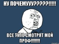 ну почемууу???!!! все тупо смотрят мой проф!!!