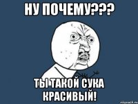 ну почему??? ты такой сука красивый!