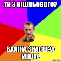 ти з вішньового? валіка знаєш?а мішу?