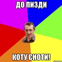 до пизди коту єноти!