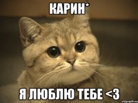 карин* я люблю тебе <3